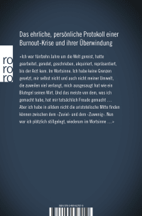 Zusatzmaterial 9783499627019 U4 von Brief an mein Leben: Erfahrungen mit einem Burnout von Miriam Meckel