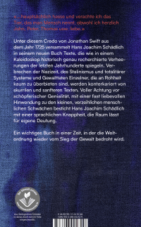 Zusatzmaterial 9783498002329 U4 von Das Tier, das man Mensch nennt von Hans Joachim Schädlich