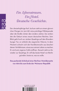 Zusatzmaterial 9783499000867 U4 von Hotel Quadriga: Die Geschichte einer Berliner Familiendynastie von Jenny Glanfield