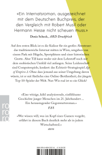 Zusatzmaterial 9783499010118 U4 von Echtzeitalter von Tonio Schachinger