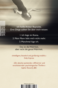 Zusatzmaterial 9783499273117 U4 von Manchmal lüge ich: Psychothriller von Alice Feeney