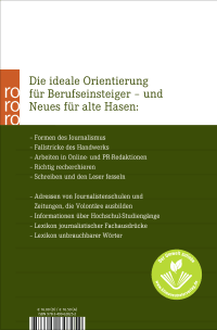 Zusatzmaterial 9783499628252 U4 von Das neue Handbuch des Journalismus und des Online-Journalismus von Wolf Schneider, Paul-Josef Raue