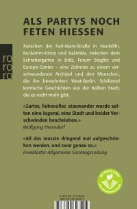 Zusatzmaterial 9783499628405 U4 von Die halbe Stadt, die es nicht mehr gibt: Eine Kindheit in Berlin (West) von Ulrike Sterblich