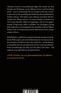 Zusatzmaterial 9783737101097 U4 von Hannah Arendt: Ein Leben von Willi Winkler