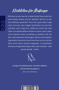 Zusatzmaterial 9783499015779 U4 von Zu faul zum Nichtstun: Geschichten von Horst Evers