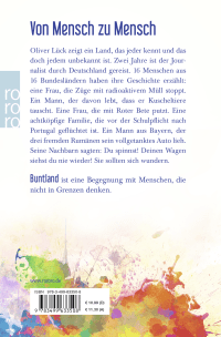 Zusatzmaterial 9783499633508 U4 von Buntland: 16 Menschen, 16 Geschichten von Oliver Lück