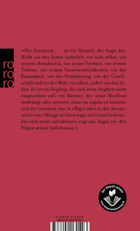 Zusatzmaterial 9783499131493 U4 von Überlegungen zur Judenfrage von Jean-Paul Sartre