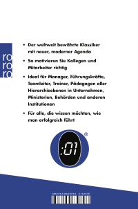 Zusatzmaterial 9783499630798 U4 von Der Minuten-Manager: Führungsstile: Situationsbezogenes Führen (Vollständig überarbeitete Ausgabe für die Manager von heute) von Kenneth Blanchard, Patricia Zigarmi, Drea Zigarmi