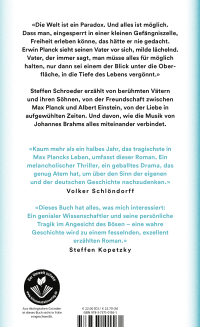 Zusatzmaterial 9783737101561 U4 von Planck oder Als das Licht seine Leichtigkeit verlor von Steffen Schroeder