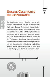 Zusatzmaterial 9783499630293 U4 von Welt-Formeln: 17 mathematische Gleichungen, die Geschichte machten von Ian Stewart