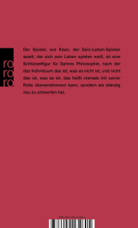 Zusatzmaterial 9783499132605 U4 von Kean: Nach Alexandre Dumas d. Ä. - Stück in fünf Akten von Jean-Paul Sartre