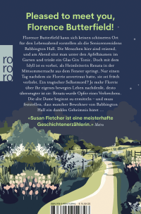Zusatzmaterial 9783499012846 U4 von Die brillante Florence Butterfield von Susan Fletcher