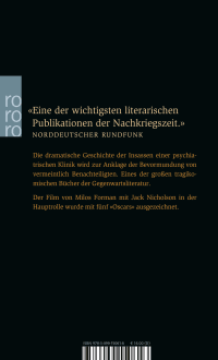 Zusatzmaterial 9783499150616 U4 von Einer flog über das Kuckucksnest von Ken Kesey