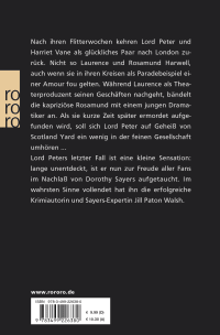 Zusatzmaterial 9783499226380 U4 von In feiner Gesellschaft von Dorothy L. Sayers, Jill Paton Walsh