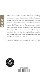 Zusatzmaterial 9783499188848 U4 von Der Tag, an dem mein Bein fortging von Oliver Sacks