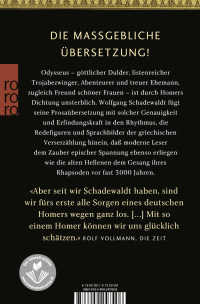 Zusatzmaterial 9783499247408 U4 von Die Odyssee von Homer