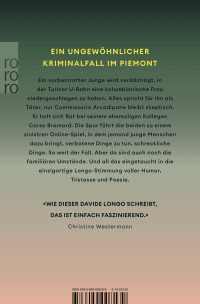 Zusatzmaterial 9783499008139 U4 von Schlichte Wut von Davide Longo