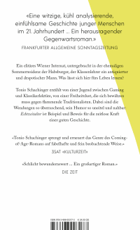 Zusatzmaterial 9783498003173 U4 von Echtzeitalter von Tonio Schachinger