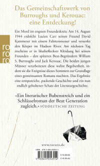 Zusatzmaterial 9783499256554 U4 von Und die Nilpferde kochten in ihren Becken von William S. Burroughs, Jack Kerouac