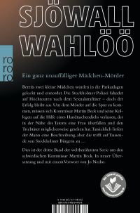 Zusatzmaterial 9783499244438 U4 von Der Mann auf dem Balkon: Ein Kommissar-Beck-Roman von Maj Sjöwall, Per Wahlöö