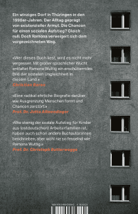 Zusatzmaterial 9783499019760 U4 von Aller Aufstieg ist schwer: Arm, ostdeutsch, Arbeiterkind – die Lüge von der Chancengleichheit von Ramona Wuttig