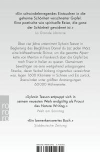 Zusatzmaterial 9783499012792 U4 von Weiß von Sylvain Tesson
