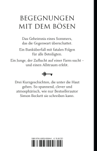 Zusatzmaterial 9783805200844 U4 von Versteckt: Dunkle Geschichten von Simon Beckett