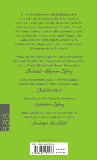 Zusatzmaterial 9783499270536 U4 von Das Geheimnis der verlorenen Zeit von John Wray