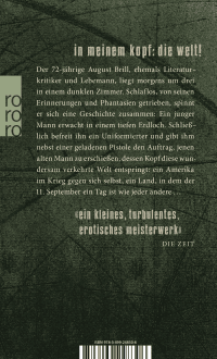 Zusatzmaterial 9783499248306 U4 von Mann im Dunkel von Paul Auster