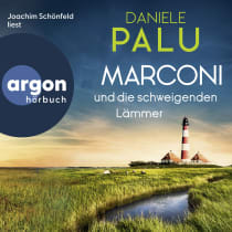 Hörbuchcover von Marconi und die schweigenden Lämmer von Daniele Palu, wird gesprochen von Joachim Schönfeld
