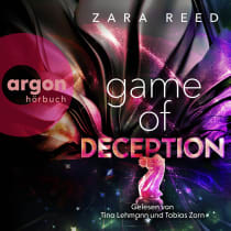 Hörbuchcover von Game of Deception von Zara Reed, wird gesprochen von Tina Lehmann, Tobias Zorn