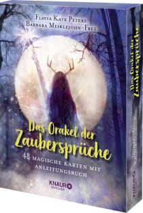 Buchcover von Das Orakel der Zaubersprüche: 48 magische Karten mit Anleitungsbuch von Flavia Kate Peters, Barbara Meiklejohn‑Free