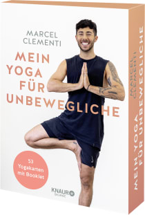 Buchcover von Mein Yoga für Unbewegliche: 53 Yogakarten mit Booklet von Marcel Clementi