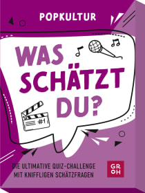 Produktbild von Was schätzt du? – Popkultur: Die ultimative Quiz-Challenge mit kniffligen Schätzfragen von Marianne Huber