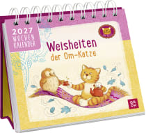 Produktbild von Mini-Wochenkalender 2027: Weisheiten der Om-Katze