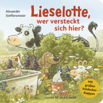 Buchcover von Lieselotte, wer versteckt sich hier?: Mit großen Entdecker-Klappen von Alexander Steffensmeier