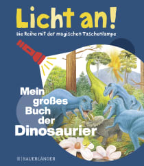 Buchcover von Mein großes Buch der Dinosaurier: Licht an!