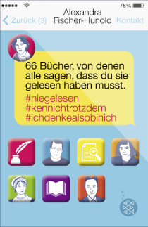 Buchcover von 66 Bücher, von denen alle sagen, dass du sie gelesen haben musst:  #Niegelesen #Kennichtrotzdem #Ichdenkealsobinich von Alexandra Fischer-Hunold