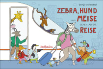 Buchcover von Zebra, Hund und Meise gehen auf die Reise. Eisenbahn-Leporello