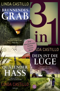 Buchcover von Brennendes Grab / Quälender Hass / Dein ist die Lüge - Drei Kate-Burkholder-Krimis in einem Band von Linda Castillo