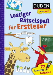 Buchcover von Duden Leseprofi – Lustiger Rätselspaß für Erstleser, 1. Klasse: 77 kreative Aufgaben  von Frauke Nahrgang