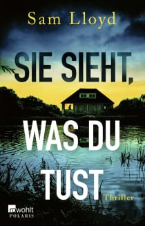 Buchcover von Sie sieht, was du tust von Sam Lloyd