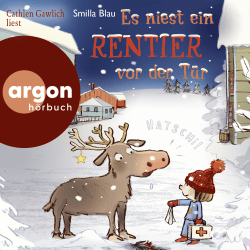 Es niest ein Rentier vor der Tür