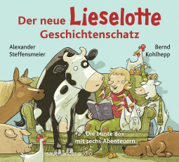 Hörbuchcover von Der neue Lieselotte Geschichtenschatz: Die bunte Box mit sechs Abenteuern von Alexander Steffensmeier, wird gesprochen von Bernd Kohlhepp