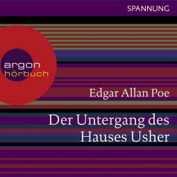 Hörbuchcover von Der Untergang des Hauses Usher von Edgar Allan Poe, wird gesprochen von Thomas Vogt