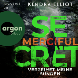 Hörbuchcover von Merciful Secret – Verzeihet meine Sünden von Kendra Elliot, wird gesprochen von Rebecca Veil