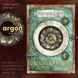 Hörbuchcover von Smaragdgrün: Liebe geht durch alle Zeiten von Kerstin Gier, wird gesprochen von Carolin Sophie Göbel, Markus J. Bachmann, Oliver Rohrbeck, Dagmar Bittner, Julia Fischer, Herbert Schäfer