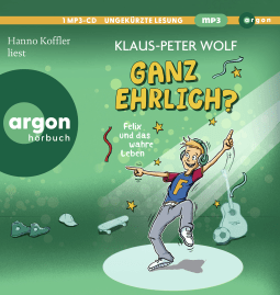 Hörbuchcover von Ganz ehrlich? Felix und das wahre Leben von Klaus-Peter Wolf, wird gesprochen von Hanno Koffler