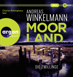 Hörbuchcover von Moorland. Die Zwillinge von Andreas Winkelmann, wird gesprochen von Charles Rettinghaus