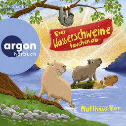 Hörbuchcover von Drei Wasserschweine tauchen ab von Matthäus Bär, wird gesprochen von Dietmar Bär